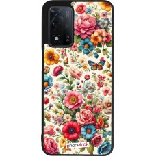 OPPO A93s 5G Case Hülle - Silikon schwarz Spring 25 fruehling bluetend