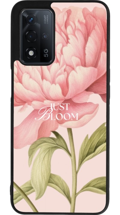 Coque OPPO A93s 5G - Silicone rigide noir Just Bloom Spring 2026