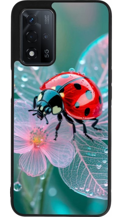 Coque OPPO A93s 5G - Silicone rigide noir Ladybird in bloom Spring 2026