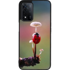 OPPO A93s 5G Case Hülle - Silikon schwarz Ladybird on a mushroom Spring 2026