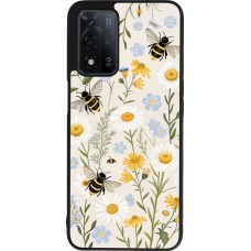 OPPO A93s 5G Case Hülle - Silikon schwarz Pattern bees Spring 2026
