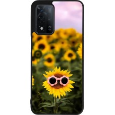 OPPO A93s 5G Case Hülle - Silikon schwarz Sunflower with glasses Spring 2026