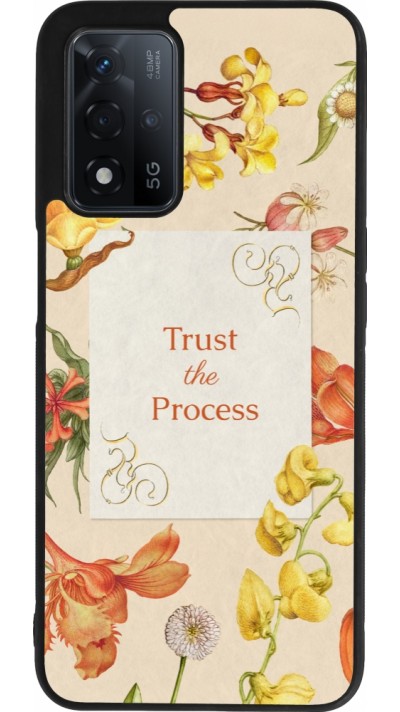 Coque OPPO A93s 5G - Silicone rigide noir Trust the process Spring 2026