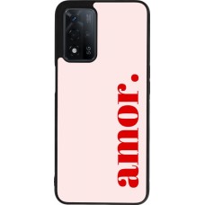 OPPO A93s 5G Case Hülle - Silikon schwarz Valentine 2024 amor