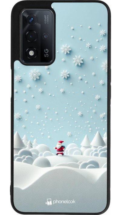 OPPO A93s 5G Case Hülle - Silikon schwarz Weihnachten 2023 Kleiner Vater Schneeflocke