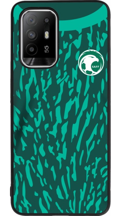 OPPO F19 Pro+ Case Hülle - Silikon schwarz Saudi-Arabien 2022 personalisierbares Fussballtrikot