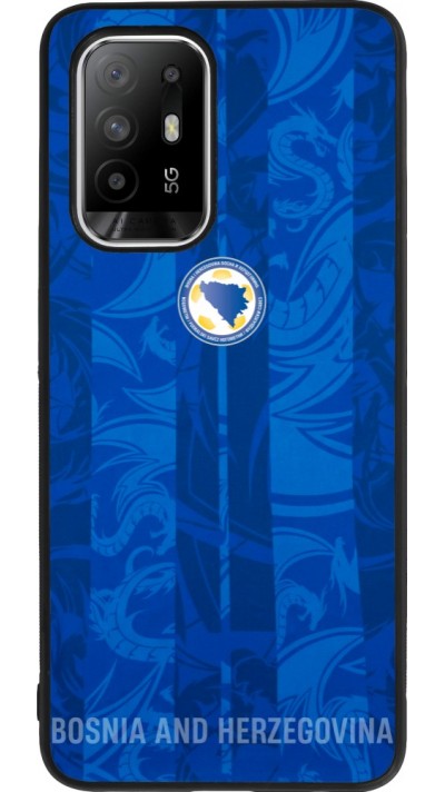 Coque OPPO F19 Pro+ - Silicone rigide noir Maillot de football Bosnie-Herzégovine 2026 personnalisable