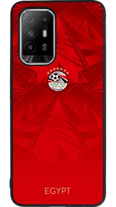 Coque OPPO F19 Pro+ - Silicone rigide noir Maillot de football E?gypte 2026 personnalisable
