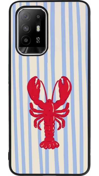 OPPO F19 Pro+ Case Hülle - Silikon schwarz Red lobster 2026