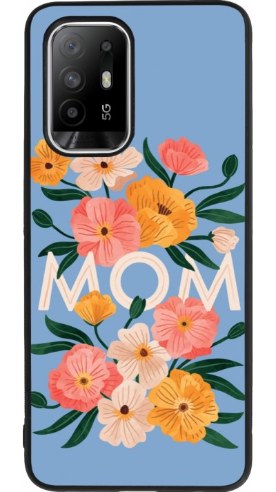 OPPO F19 Pro+ Case Hülle - Silikon schwarz Mom 2026 Flowers