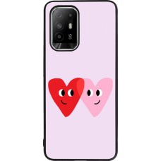 OPPO F19 Pro+ Case Hülle - Silikon schwarz Saint Valentines Day 26 Heart