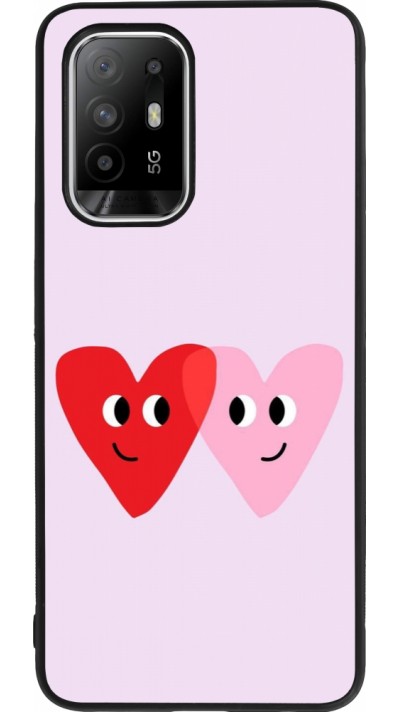 OPPO F19 Pro+ Case Hülle - Silikon schwarz Saint Valentines Day 26 Heart