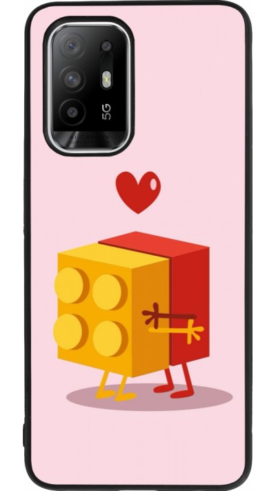 OPPO F19 Pro+ Case Hülle - Silikon schwarz Saint Valentines Day 26 Puzzle