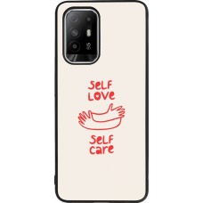 OPPO F19 Pro+ Case Hülle - Silikon schwarz Saint Valentines Day 26 Self love self care