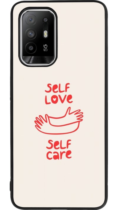 OPPO F19 Pro+ Case Hülle - Silikon schwarz Saint Valentines Day 26 Self love self care