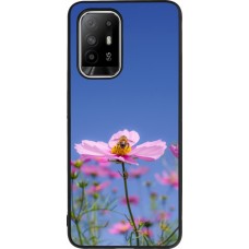 OPPO F19 Pro+ Case Hülle - Silikon schwarz Bee on a flower Spring 2026