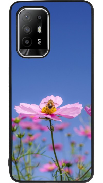 Coque OPPO F19 Pro+ - Silicone rigide noir Bee on a flower Spring 2026