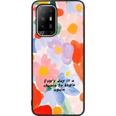 OPPO F19 Pro+ Case Hülle - Silikon schwarz Every day is a chance Spring 2026