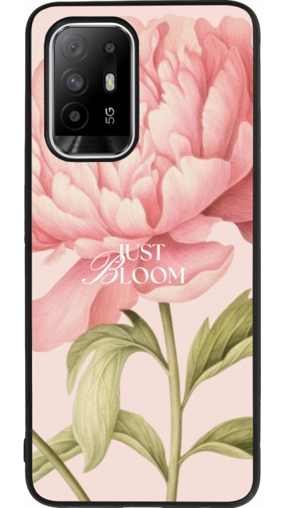 Coque OPPO F19 Pro+ - Silicone rigide noir Just Bloom Spring 2026