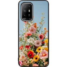 OPPO F19 Pro+ Case Hülle - Silikon schwarz Spring flowers Spring 2026