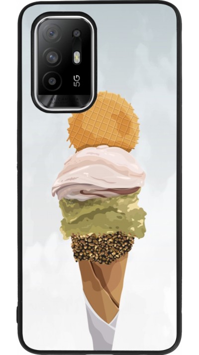 Coque OPPO F19 Pro+ - Silicone rigide noir Summer 2025 Cornet