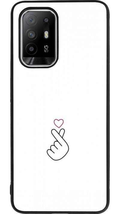 OPPO F19 Pro+ Case Hülle - Silikon schwarz Valentine 2024 heat by Millennials