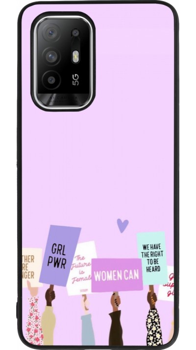 Coque OPPO F19 Pro+ - Silicone rigide noir Womens day 2026 9