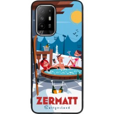 OPPO F19 Pro+ Case Hülle - Silikon schwarz Zermatt Mountain Jacuzzi