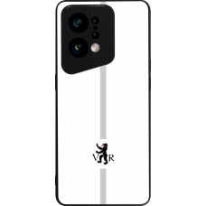 OPPO Find X5 Case Hülle - Silikon schwarz Kanton AR weiss