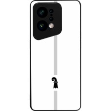 OPPO Find X5 Case Hülle - Silikon schwarz Kanton BS weiss