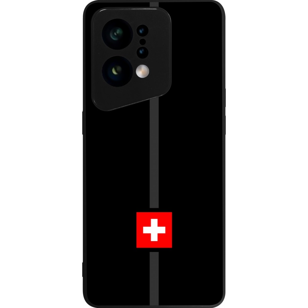 OPPO Find X5 Case Hülle - Silikon schwarz Kanton CH schwarz