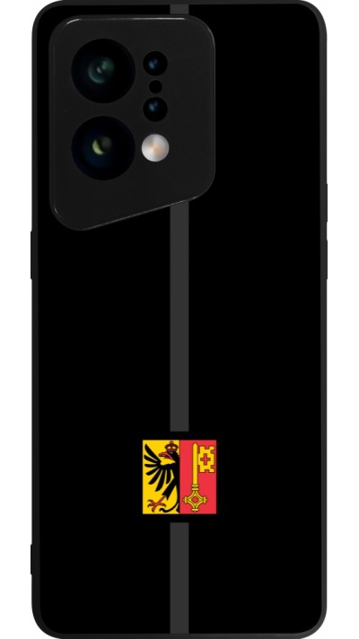 OPPO Find X5 Case Hülle - Silikon schwarz Kanton GE schwarz