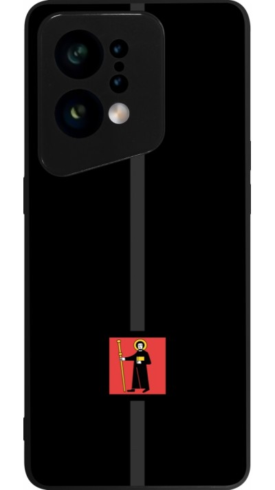 OPPO Find X5 Case Hülle - Silikon schwarz Kanton GL schwarz