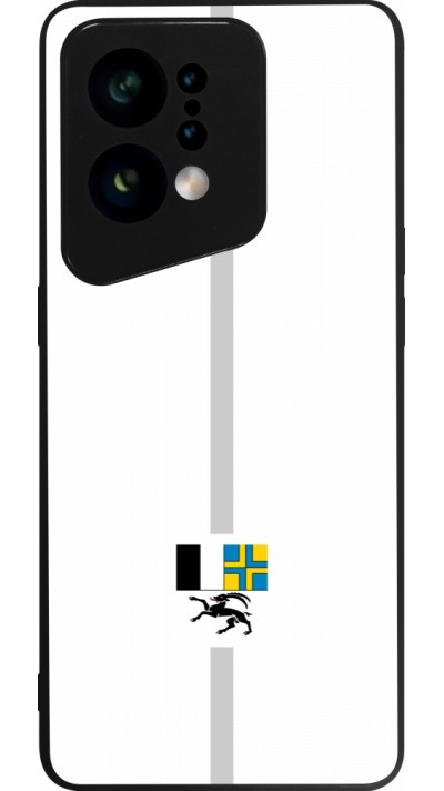 OPPO Find X5 Case Hülle - Silikon schwarz Kanton GR weiss