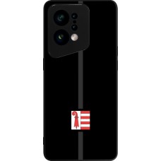 OPPO Find X5 Case Hülle - Silikon schwarz Kanton JU schwarz