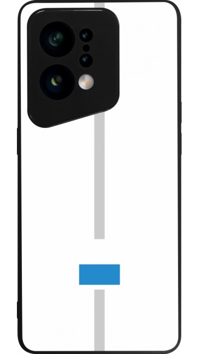 OPPO Find X5 Case Hülle - Silikon schwarz Kanton LU weiss