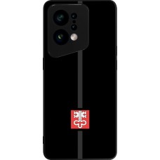 OPPO Find X5 Case Hülle - Silikon schwarz Kanton NW schwarz