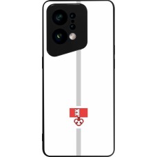 OPPO Find X5 Case Hülle - Silikon schwarz Kanton OW weiss