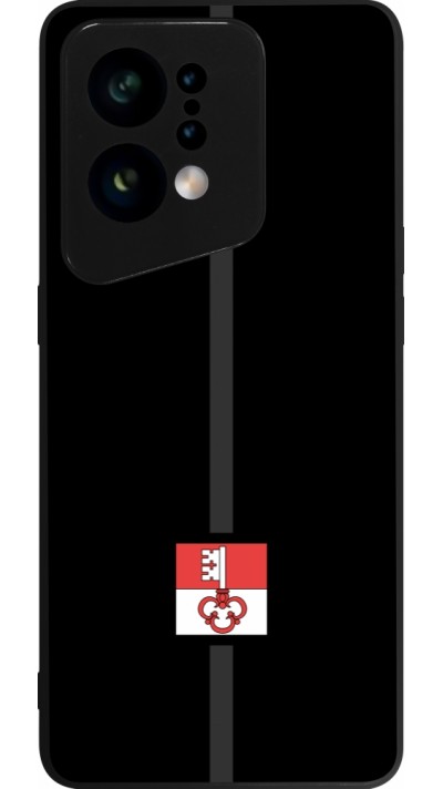 OPPO Find X5 Case Hülle - Silikon schwarz Kanton OW schwarz