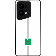 OPPO Find X5 Case Hülle - Silikon schwarz Kanton SG weiss