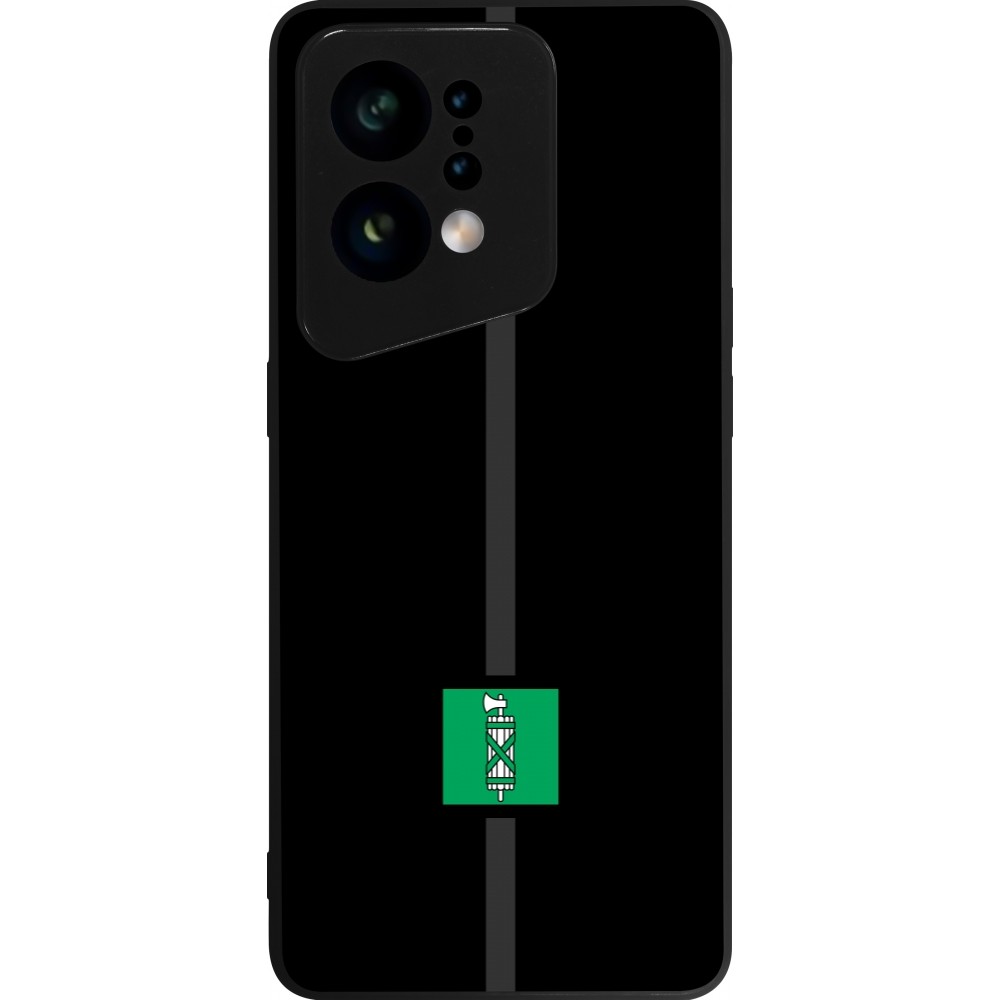 OPPO Find X5 Case Hülle - Silikon schwarz Kanton SG schwarz