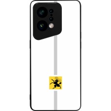 OPPO Find X5 Case Hülle - Silikon schwarz Kanton SH weiss