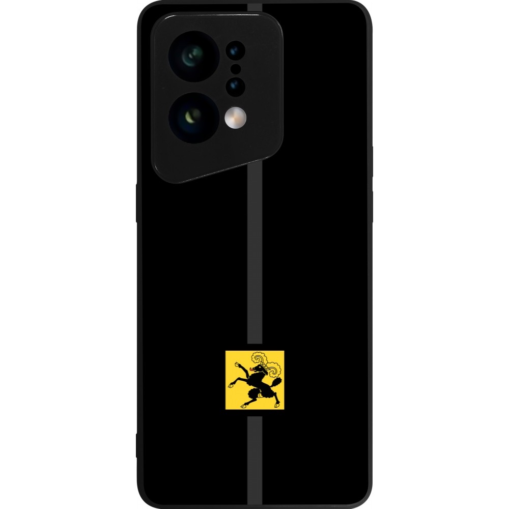 OPPO Find X5 Case Hülle - Silikon schwarz Kanton SH schwarz
