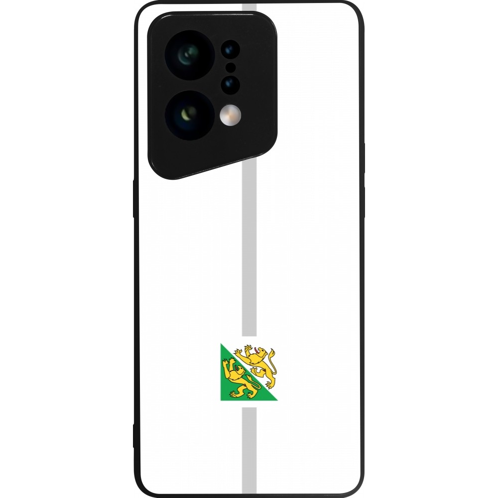 OPPO Find X5 Case Hülle - Silikon schwarz Kanton TG weiss