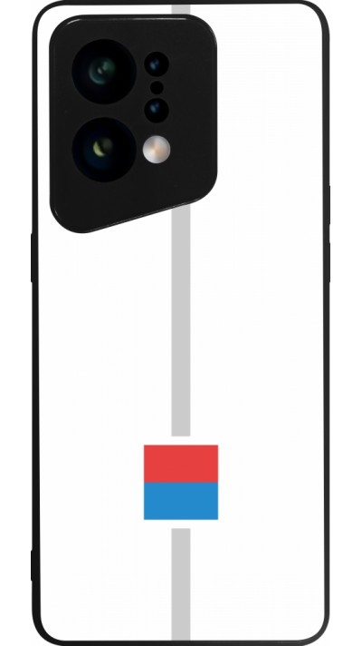 OPPO Find X5 Case Hülle - Silikon schwarz Kanton TI weiss