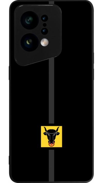 OPPO Find X5 Case Hülle - Silikon schwarz Kanton UR schwarz