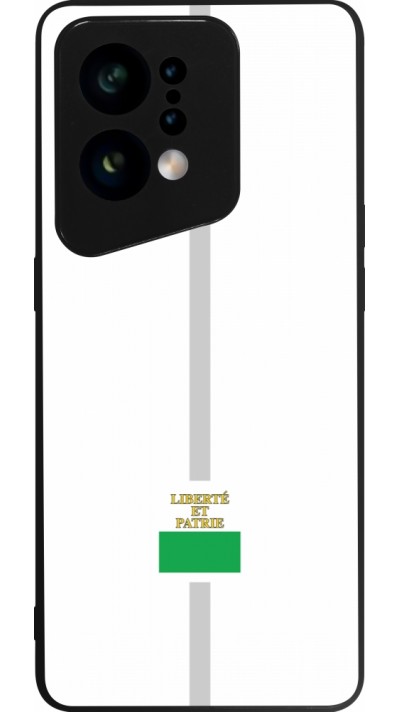 OPPO Find X5 Case Hülle - Silikon schwarz Kanton VD weiss