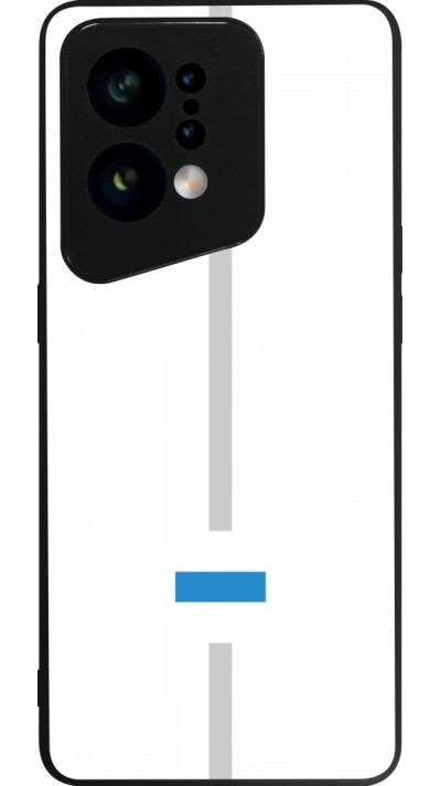 OPPO Find X5 Case Hülle - Silikon schwarz Kanton ZG weiss