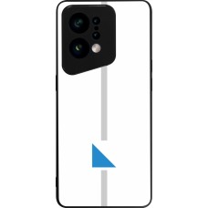 OPPO Find X5 Case Hülle - Silikon schwarz Kanton ZH weiss