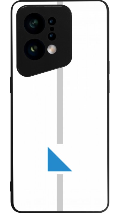 OPPO Find X5 Case Hülle - Silikon schwarz Kanton ZH weiss